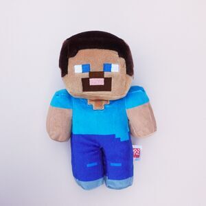 Minecraft Steve Plush Toy 8” Stuffed Doll Figure Mattel Mojang Video Game